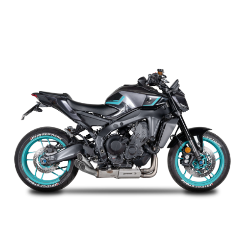 EURO 5 Full System: Stainless Steel Bends + catalytic converter + TRIPLE MotoGP Style damper Yamaha MT-09/XSR 900 (2021-2024)