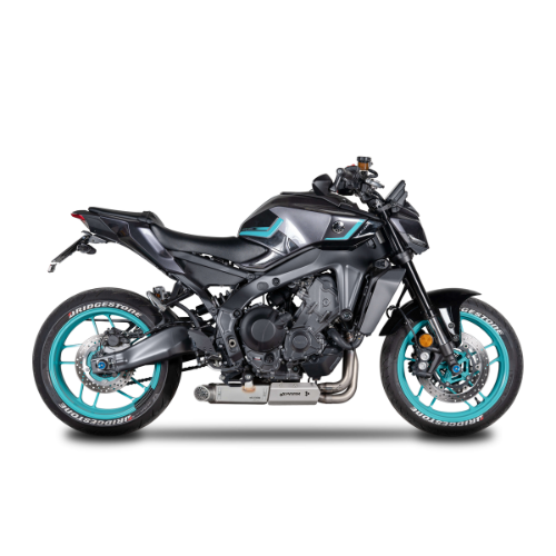 EURO 5 Full System: Stainless Steel Headers + Catalyst + Damper Box MotoGP grid Yamaha MT-09/Tracer 900/XSR 900 (2021-2024)