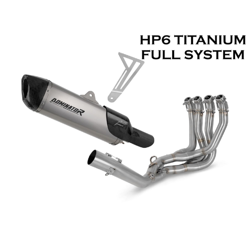 Vollständiges System: Edelstahl-Frontbögen + Titandämpfer Honda CBR1000RR-R (2020–2024)