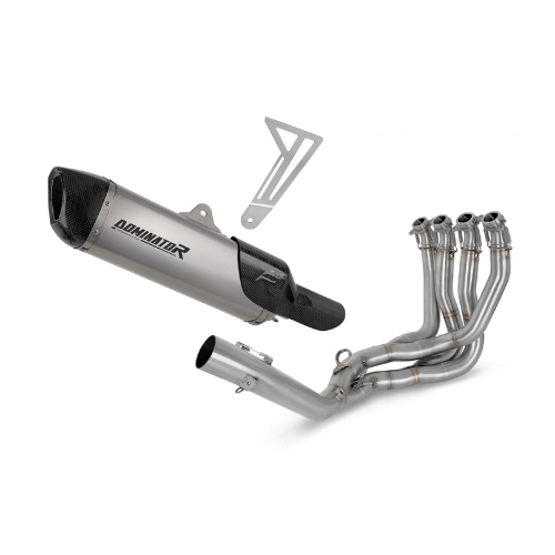 Vollständiges System: Edelstahl-Frontbögen + Titandämpfer Honda CBR1000RR-R (2020–2024)