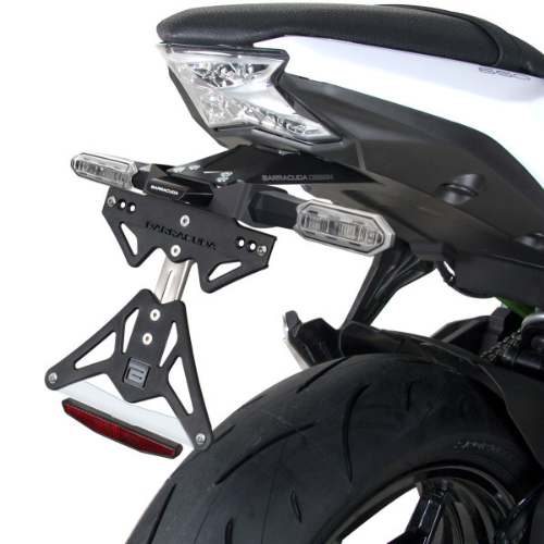 License plate holder (OEM turn signals) Kawasaki Z650/Ninja650 (2017-2024)