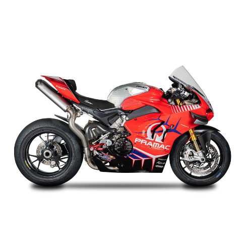 3/4 kit: RVS Pijp + 2 Rectangular Dempers Ducati Panigale V4(R/S) (2018-2024)