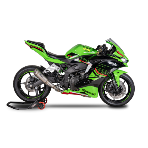 RACING Full System: Stainless Steel Front Bends + Grid-O Damper Kawasaki ZX-4RR (2023-2024)
