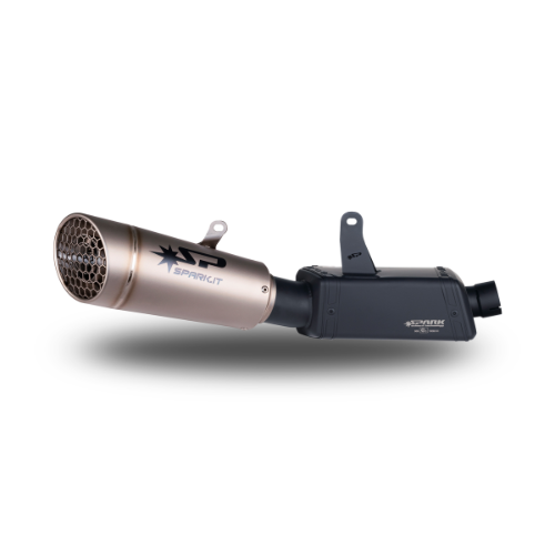 3/4-Kit STD-Montage: Edelstahlgehäuse + GRID-O-Dämpfer Triumph Street Triple 765 (RS/R/S) (2020–2022)