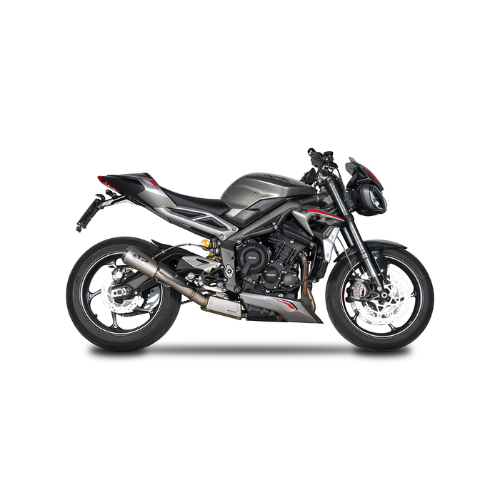 3/4 kit Hoge Bevestiging: RVS Box + MotoGP Demper Triumph Street Triple 765 (RS/R/S) (2020-2022)