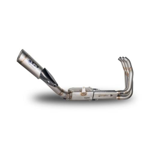 HIGH Mount Full System: Stainless steel + catalyst + BOX and GRID-O silencer Yamaha MT-09 (2021-2024)