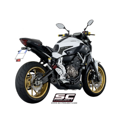 2-1 Edelstahl-Frontbögen + S1-Titandämpfer Yamaha MT-07 (2013–2016)