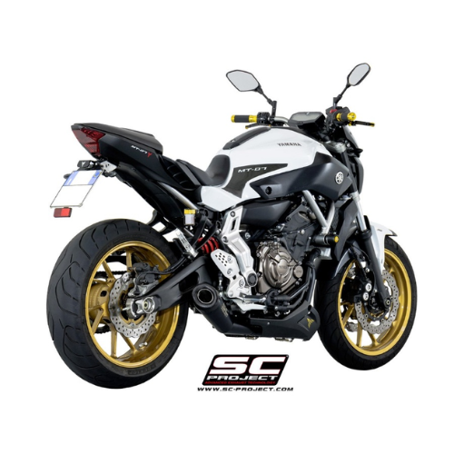 2-1 Stainless Steel Front Bends + Conic Stainless Steel Damper Yamaha MT-07 (2013-2016)