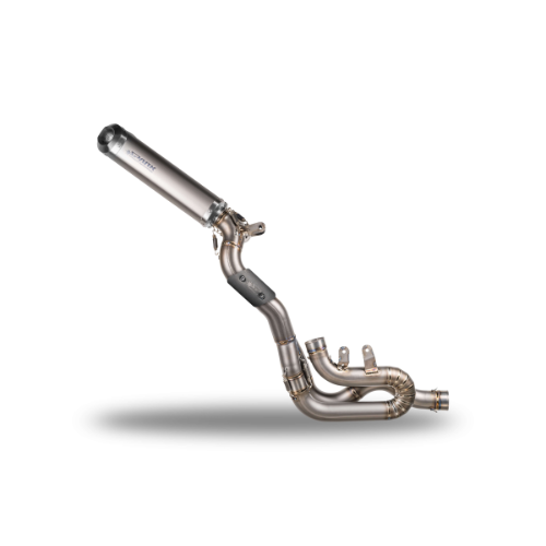 3/4 kit: Stainless Steel Pipe + 2 Rectangular Dampers Ducati Panigale V4(R/S) (2018-2024)