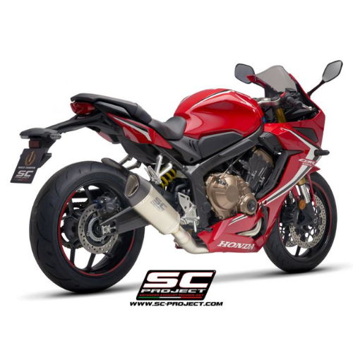 4-1 Stainless Steel Front Bends + SC1-R Damper Full System Honda CBR650R (2019-2020)