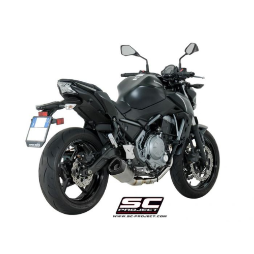 2-1 Stainless Steel Front Bends + SC1-R Titanium Damper Kawasaki Z650 (2017-2019)
