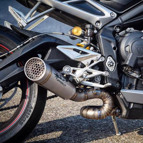 3/4 Kit: TITANIUM Pijp + Grid-O Demper Triumph Street Triple (2017-2024)
