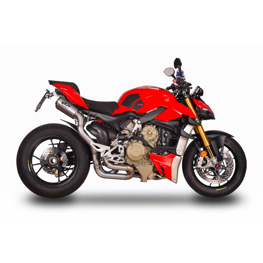 3/4e kit: RVS Pijp + 2 MotoGP Dempers Ducati Streetfighter V4 (2020-2024)