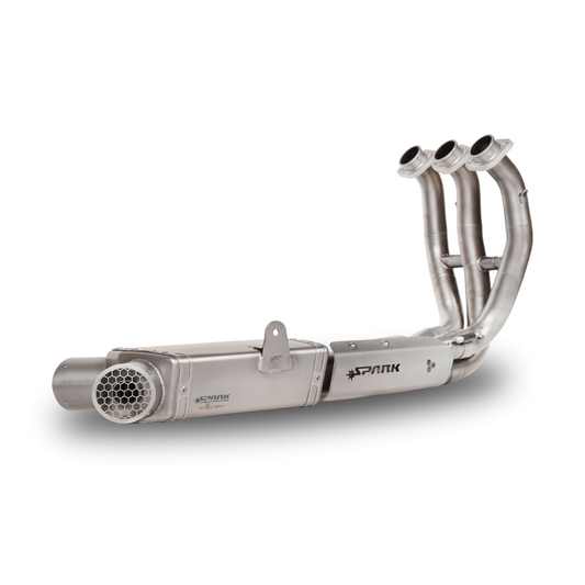 EURO 5 Full System: Stainless Steel Headers + Catalyst + Damper Box MotoGP grid Yamaha MT-09/Tracer 900/XSR 900 (2021-2024)