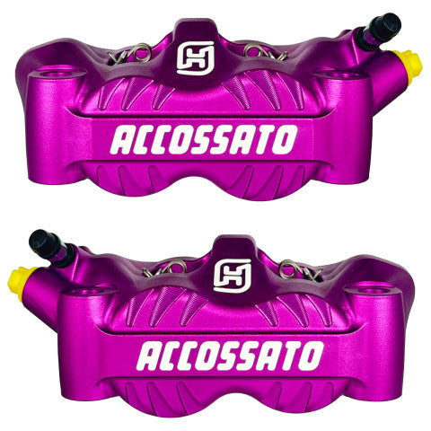 Brake Calipers Set Monoblock Pitch 100mm Anodized