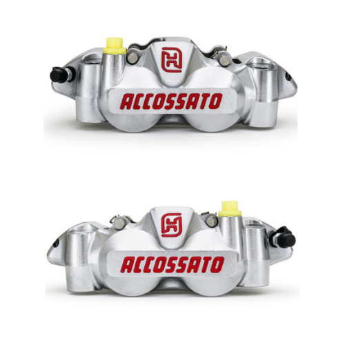 Brake Calipers Set Monoblock Pitch 108mm Nickel