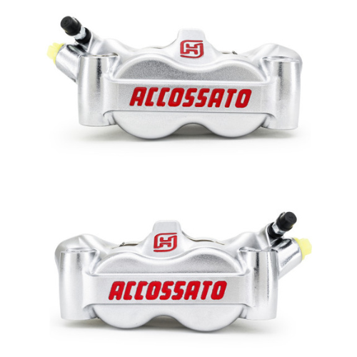 Brake Calipers Set Monoblock Pitch 100mm Nickel