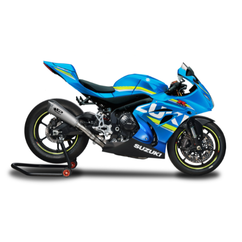 RACING Full System: Stainless Steel Front Bends + KONIX Dampers Suzuki GSX-R 1000 (2017-2021)