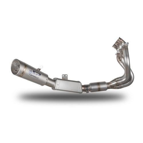 EURO 5 Low Full System: Stainless Steel Front Bends + GRID-O Damper Triumph Street Triple 765 RS/R/Moto2 (2023-2024)