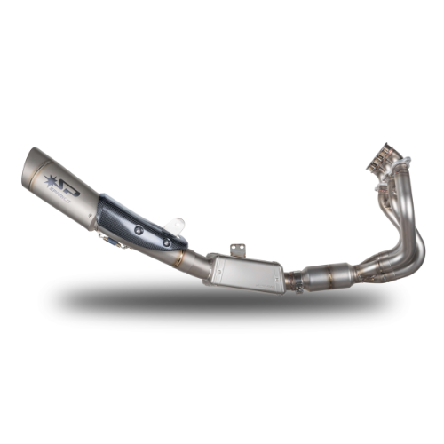 EURO 5 High Full System: Stainless Steel Front Bends + GRID-O Damper Triumph Street Triple 765 RS/R/Moto2 (2023-2024)