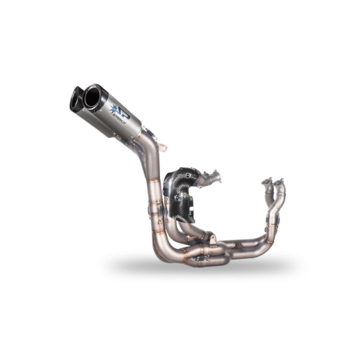RACING WSBK Full Stystem: TITANIUM Front Bends + 2 DYNO Dampers Ducati Panigale V4/R/S (2018-2024)