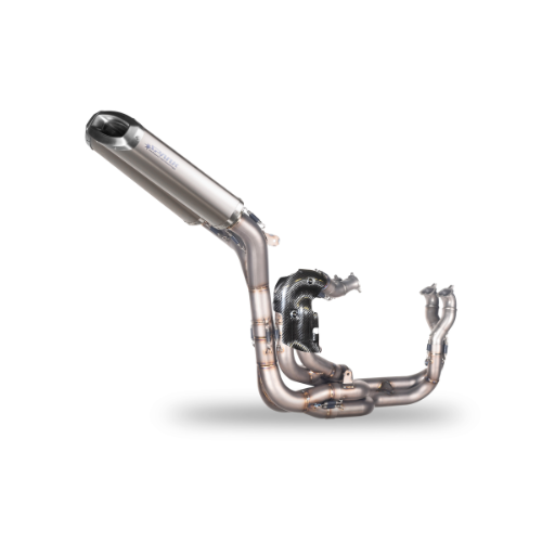 RACING Full System: TITANIUM Front Curves + 2 Rectangle Dampers Ducati Panigale V4/R/S (2018-2024)