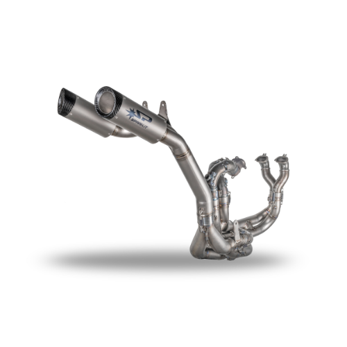 WSBK Full System Kit: TITANIUM Front Bends + 2 DYNO Dampers Ducati Panigale V4/R/S (2018-2024)