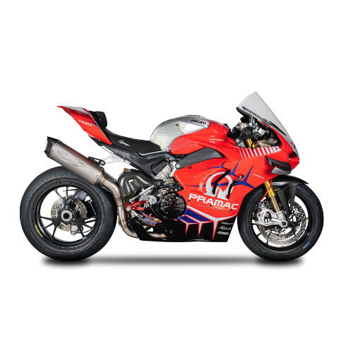 3/4th kit: Stainless Steel Pipe + FORCE EVO Silencer Ducati Panigale V4/S/R/Streetfighter V4