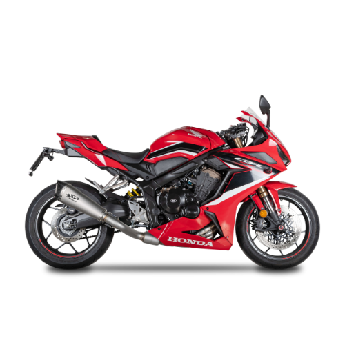 EURO 5-Komplettsystem: Edelstahl-Frontbögen + KONIX EVO-Dämpfer Honda CB/CBR 650 R (2019–2024)