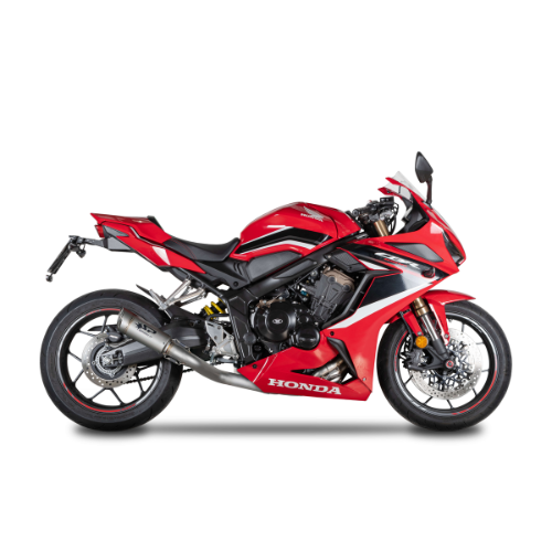 RACING Full System: Stainless Steel Front Bends + GRID-O Damper Honda CB/CBR 650R (2019-2024)