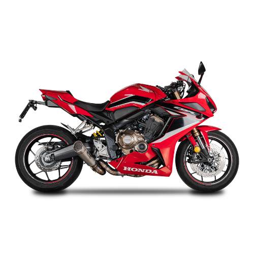 RACING Full System: TITANIUM S Pipe + GRID-O Damper Honda CB/CBR 650R (2019-2024)