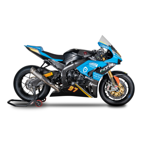 RACING Full System: TITANIUM Front Bends + GRID-O Damper Honda CBR 1000 RR-R (2020-2024)