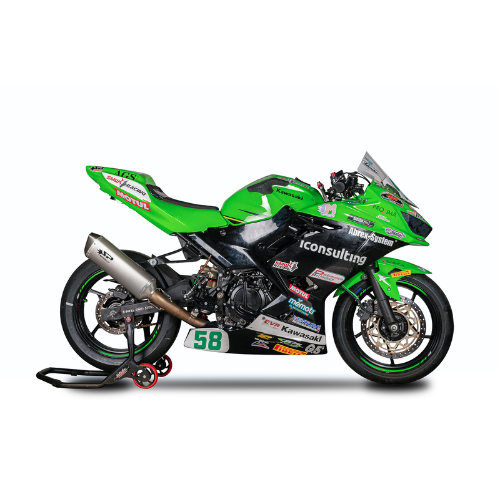 RACING Full System WSSP: TITANIUM Front Curves + FORCE Damper Kawasaki Ninja 400 (2018-2023)