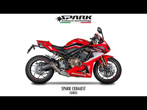 EURO 5 Full System: Stainless Steel Front Bends + GRID-O Damper Honda CB/CBR 650 R (2019-2024)