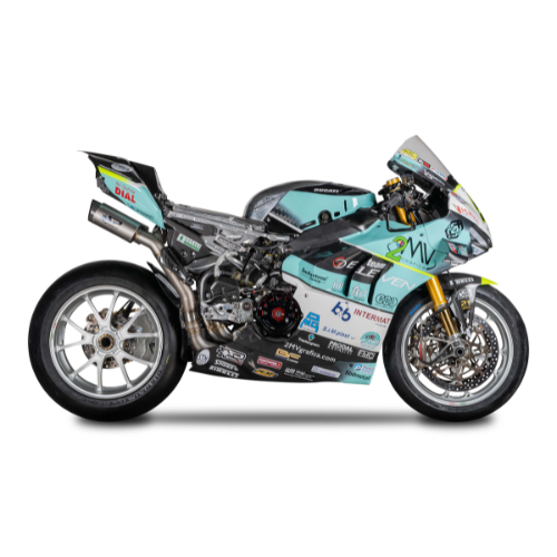 WSBK-Komplettsystem-Kit: TITAN-Frontkurven + 2 DYNO-Dämpfer Ducati Panigale V4/R/S (2018–2024)