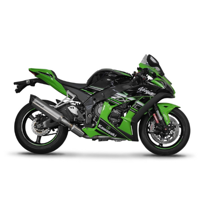 Full System: RVS Voorbochten en Tussendemper + HP5 Titanium Demper Kawasaki ZX-10R (2016-2024)