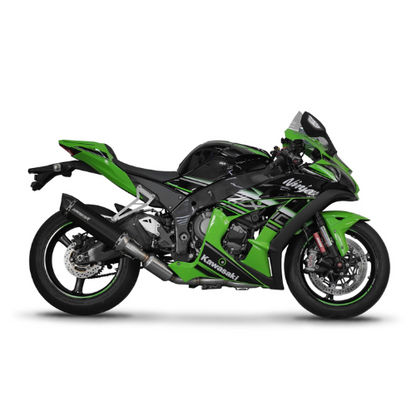 Full System: RVS Voorbochten en Tussendemper + HP5 Titanium Demper Kawasaki ZX-10R (2016-2024)