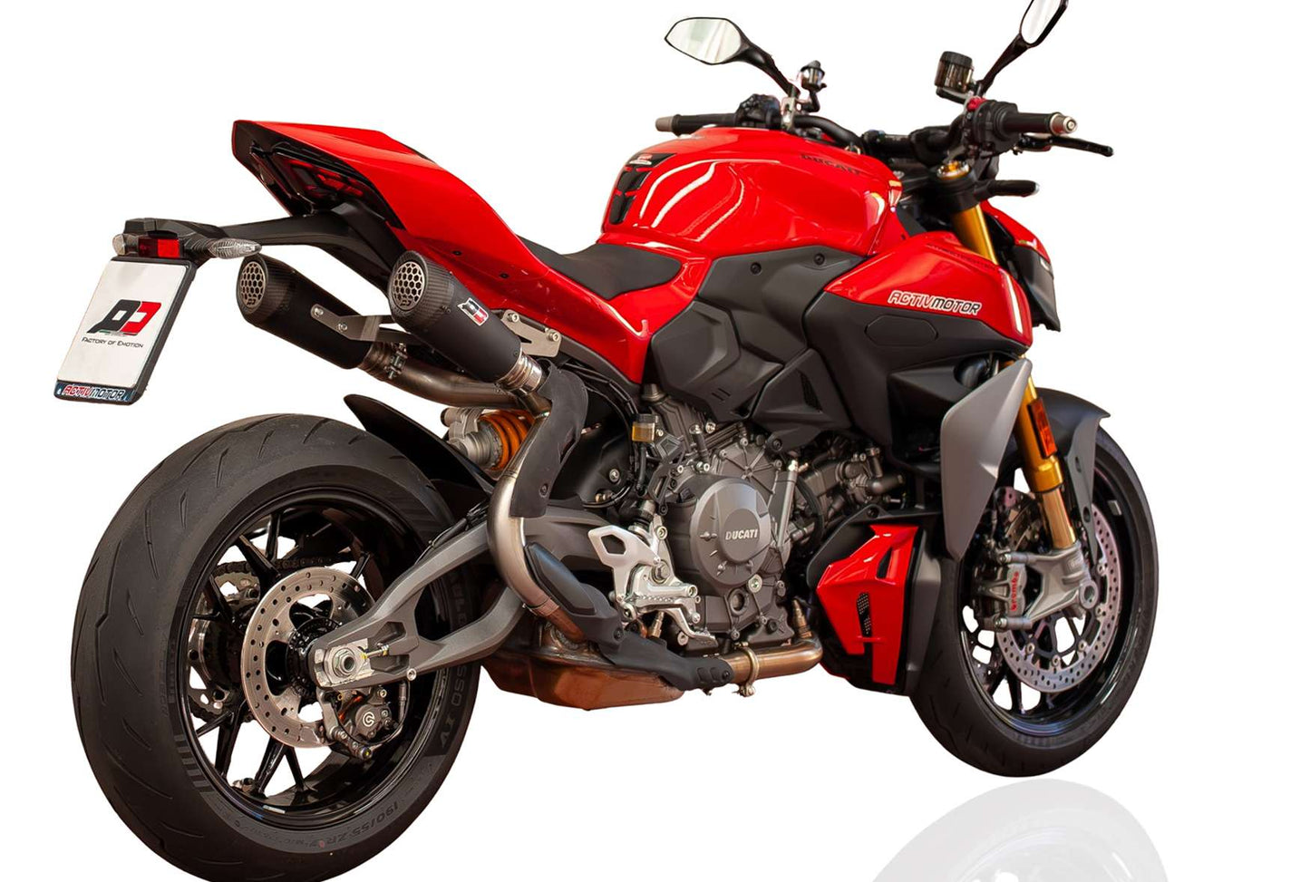 QD Exhaust Slip-On Twin Gunshot Ducati Streetfighter V2 2025
