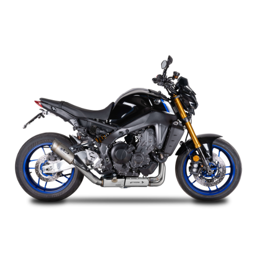 HIGH Mount Full System: Stainless steel + catalyst + BOX and GRID-O silencer Yamaha MT-09 (2021-2024)