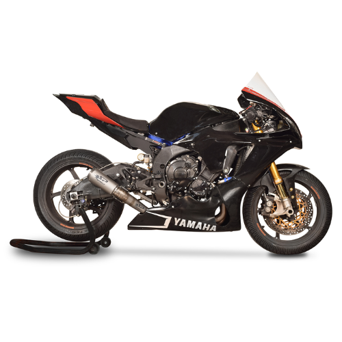 RACING Full System: TITANIUM bochten + MotoGP demper Yamaha YZF R1 (2015-2024)