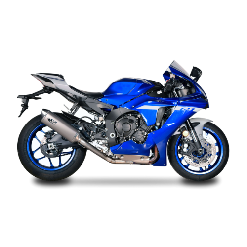 3/4 kit Ø54: AISI 304 Stainless Steel 2in1 Pipe + FORCE Silencer Yamaha YZF R1 (2015-2024)