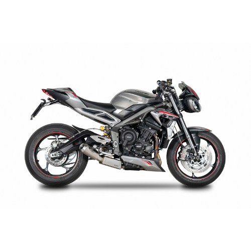 3/4 kit STD mounting: RVS Box + MotoGP Demper Triumph Street Triple 765 (RS/R/S) (2020-2022)