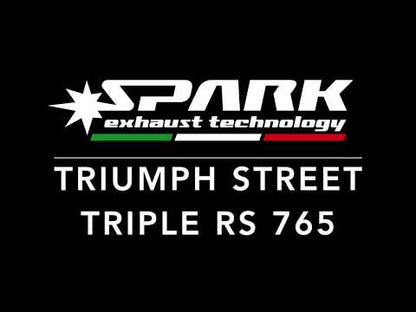 3/4 Kit: TITANIUM Pipe + Grid-O Muffler Triumph Street Triple (2017-2024)