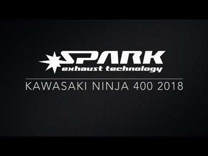 RACING Full System: Stainless Steel Front Bends + KONIX Damper Kawasaki Ninja 400 (2018-2023)