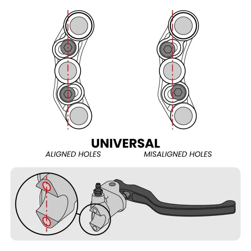 Stuurschakelaar Rechts voor Kawasaki Ninja ZX-6R (Universal holes)