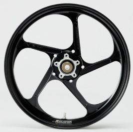 Galespeed Type-GP1S Gesmeed Aluminium Voorwiel 350-17 Matzwart (5-Spaak)